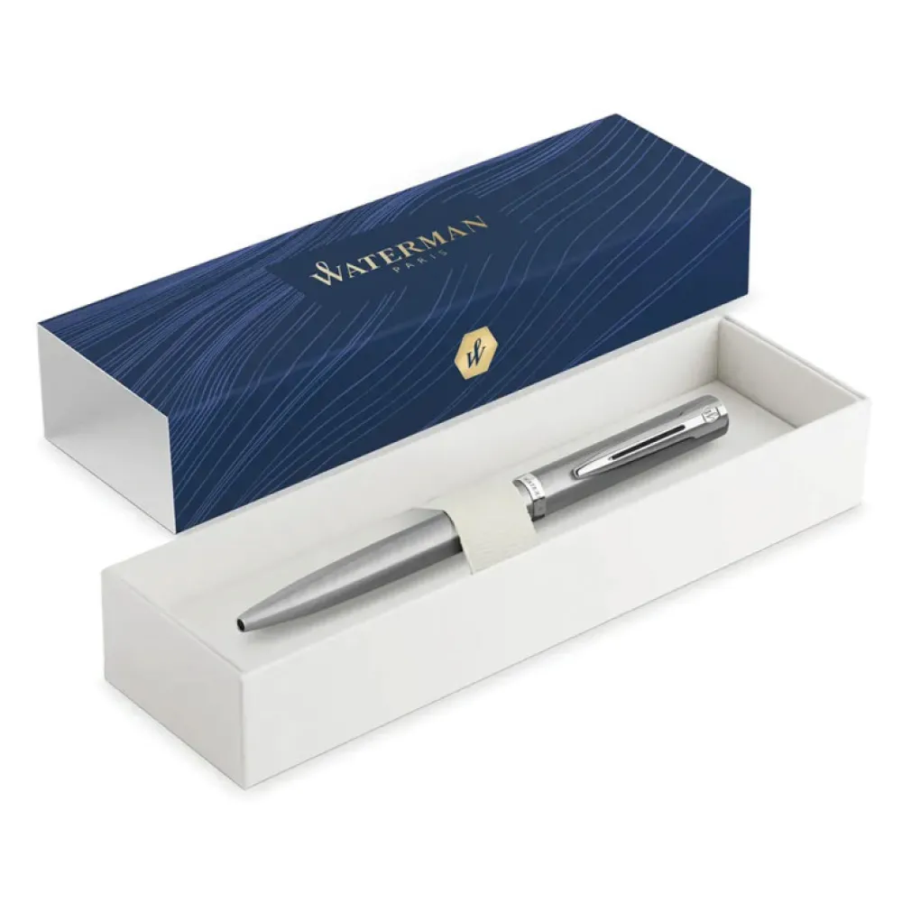 Waterman Długopis Impression - - Steel Silver Trim