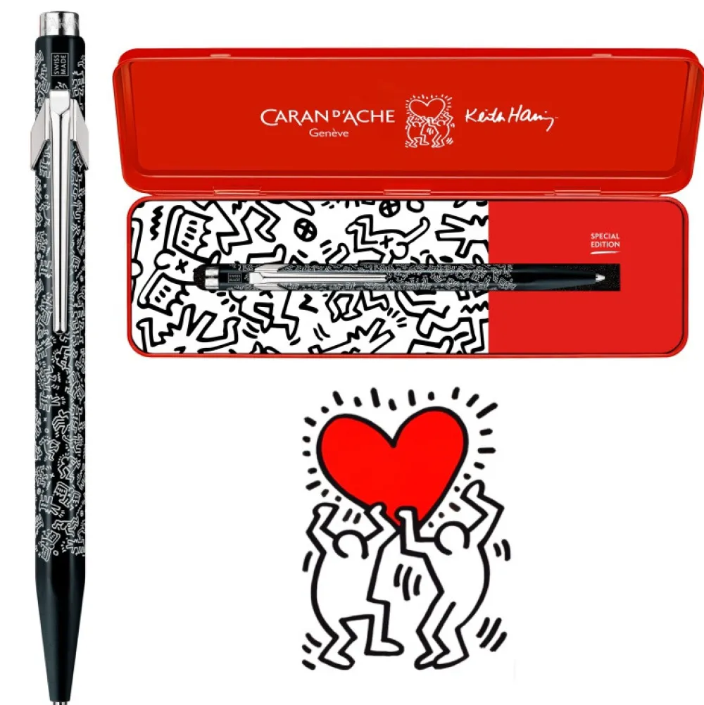 Caran d'Ache Długopis 849 Keith Haring z etui - - Black & White > Długopisy