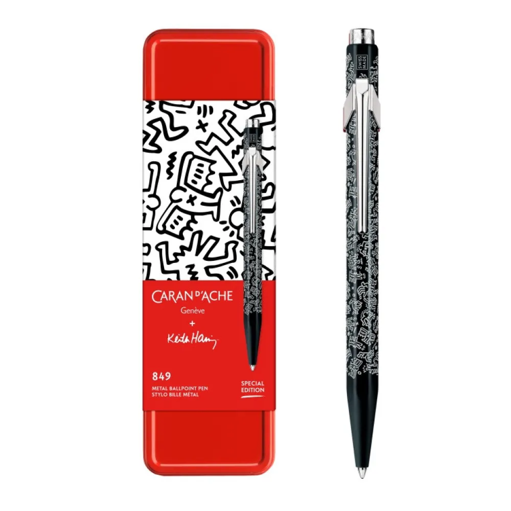 Caran d'Ache Długopis 849 Keith Haring z etui - - Black & White > Długopisy