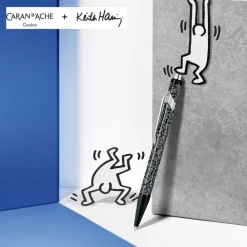 Caran d'Ache Długopis 849 Keith Haring z etui - - Black & White ><noscript><img width=
