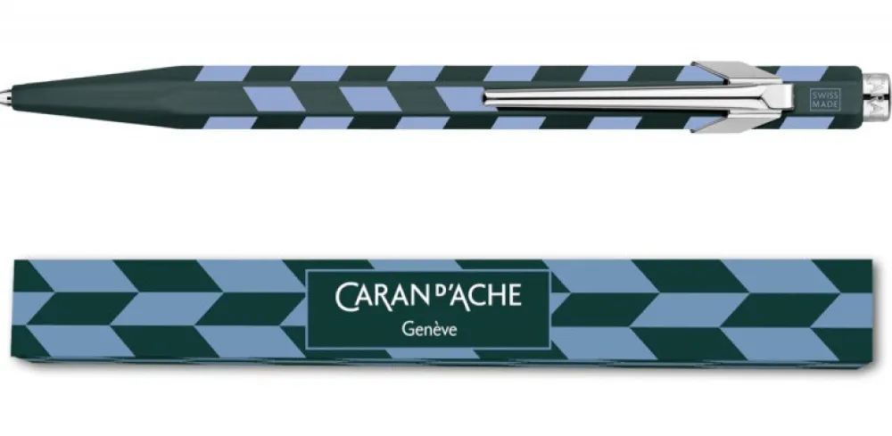 Caran d'Ache Długopis 849 Mosaic z etui - - Spruce Green > Długopisy