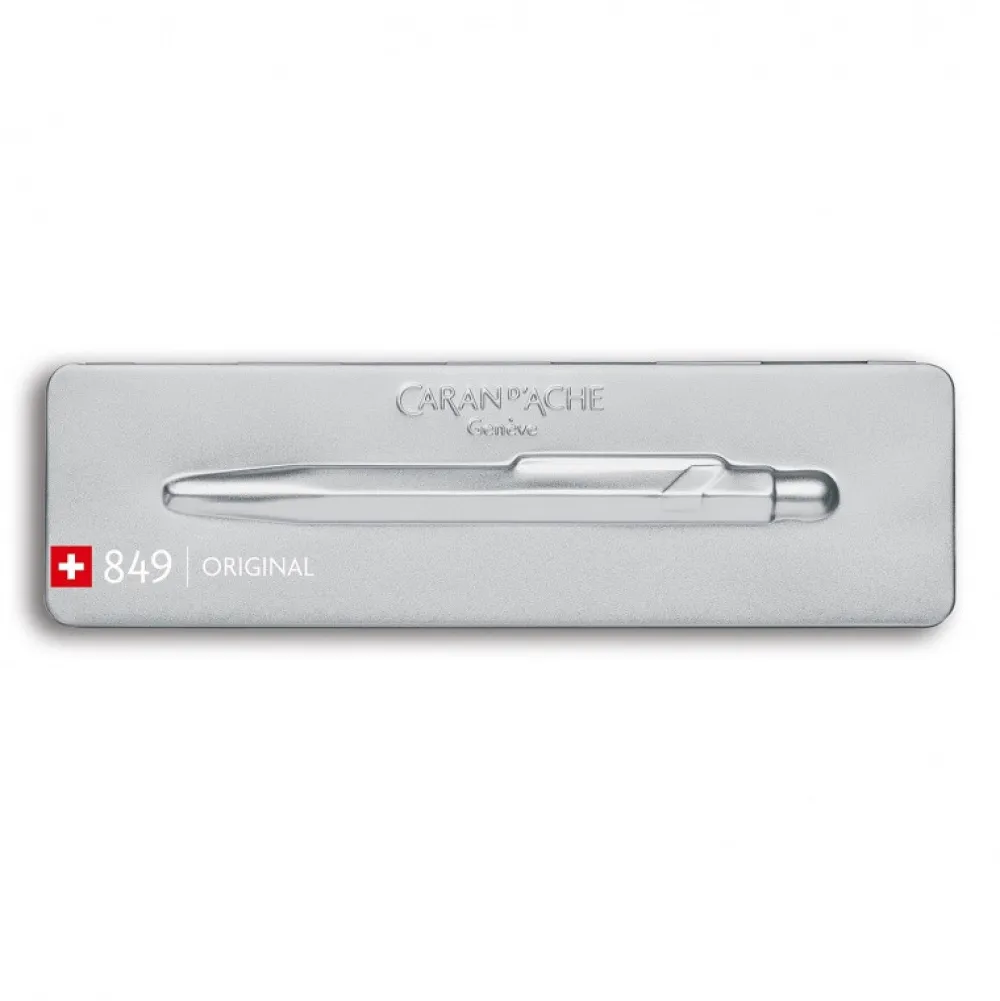 Caran d'Ache Długopis 849 Original z etui - - Silver > Długopisy