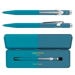 Caran d'Ache Długopis 849 Paul Smith z etui - - Cyan & Steel