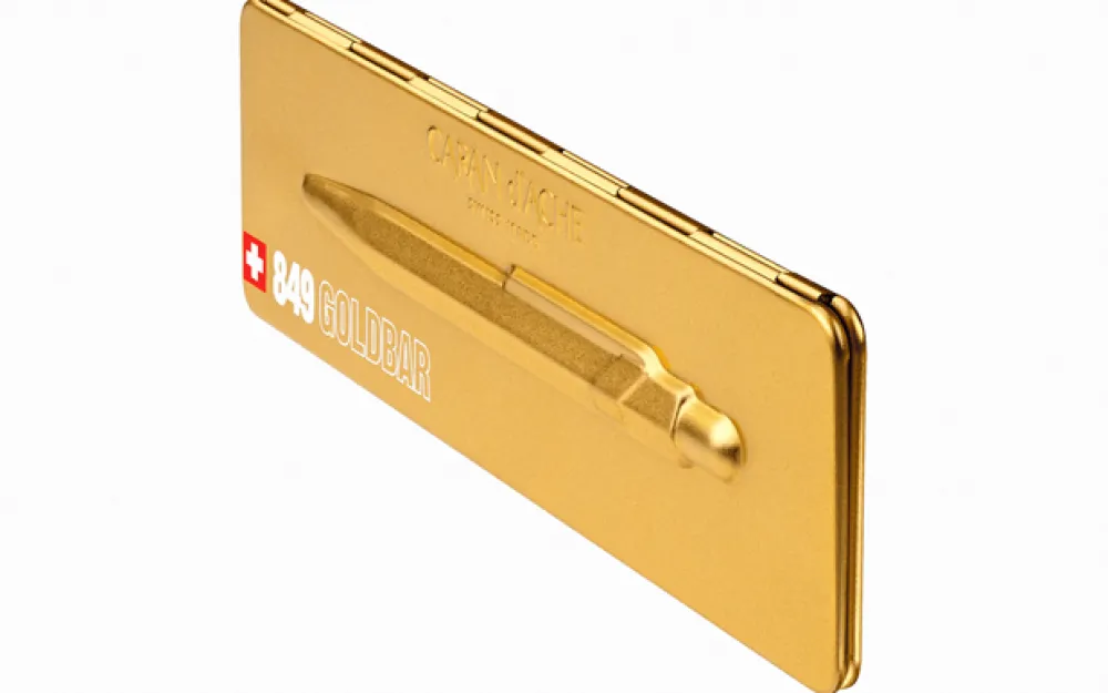 Caran d'Ache Długopis 849 PopLine z etui - - Goldbar > Długopisy