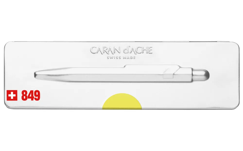 Caran d'Ache Długopis 849 Pop Line z etui - - żółty
