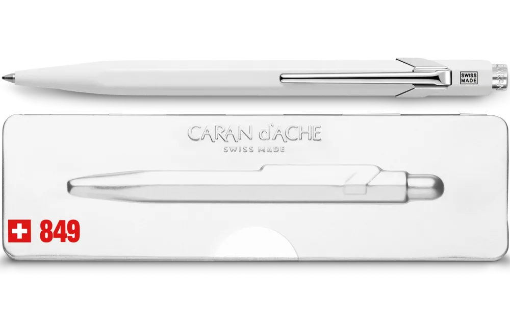 Caran d'Ache Długopis 849 Pop Line z etui - - biały