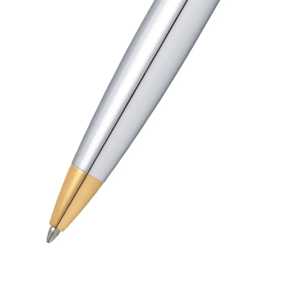 Sheaffer Długopis 300 - - Bright Chrome Gold Trim > Długopisy