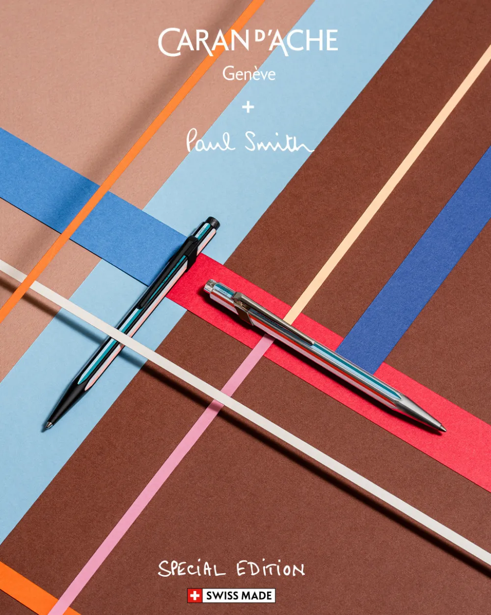 Caran d'Ache Długopis 849 Special Edition Paul Smith w etui - - Silver