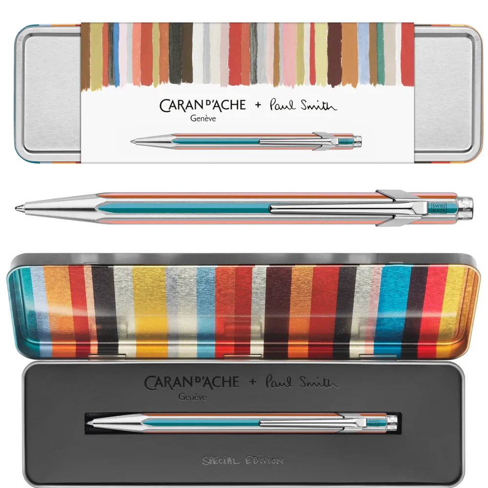 Caran d'Ache Długopis 849 Special Edition Paul Smith w etui - - Silver