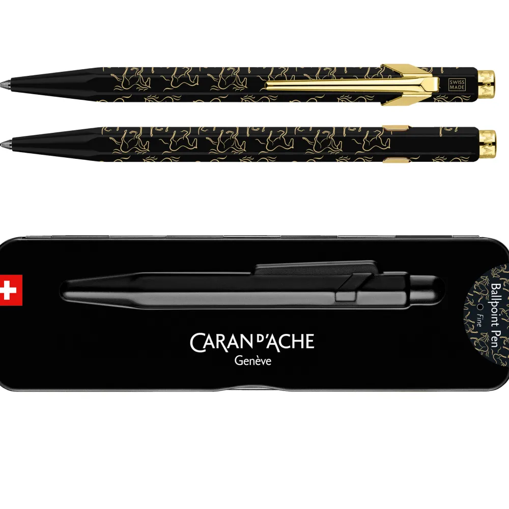 Caran d'Ache Długopis 849 Year of The Horse w etui - - czarny