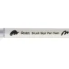 Pentel Dwustronny pisak pędzelkowy Brush Sign Pen Twin - - srebrnoszary > Pisaki Kaligraficzne