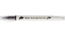 Pentel Dwustronny pisak pędzelkowy Brush Sign Pen Twin - - stalowoniebieski ><noscript><img width=