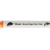 Pentel Dwustronny pisak pędzelkowy Brush Sign Pen Twin - - ochra