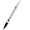 Pentel Dwustronny pisak pędzelkowy Brush Sign Pen Twin - - czarny