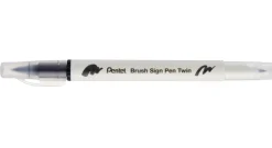 Pentel Dwustronny pisak pędzelkowy Brush Sign Pen Twin - - czarny