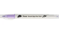 Pentel Dwustronny pisak pędzelkowy Brush Sign Pen Twin - - heliotrop > Pisaki Kaligraficzne
