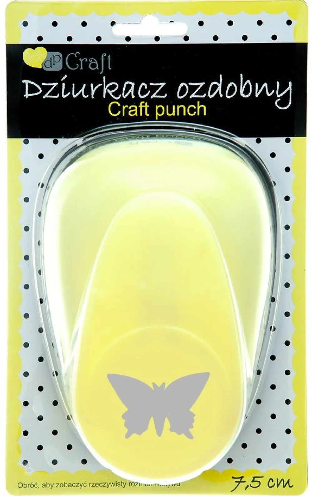 dpCraft Dziurkacz ozdobny Motyl - - 7,5 cm