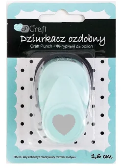 dpCraft Dziurkacz ozdobny Serce z Falbanką - - 1,6 cm > Dziurkacze Ozdobne