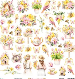 Mintay by Karola Elementy do wycinania 30,5 x 30,5 cm - Mintay - Blossom Serenity > Papiery Do Scrapbookingu