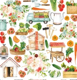 Mintay by Karola Elementy do wycinania 30,5 x 30,5 cm - Mintay - Country Fair > Papiery Do Scrapbookingu