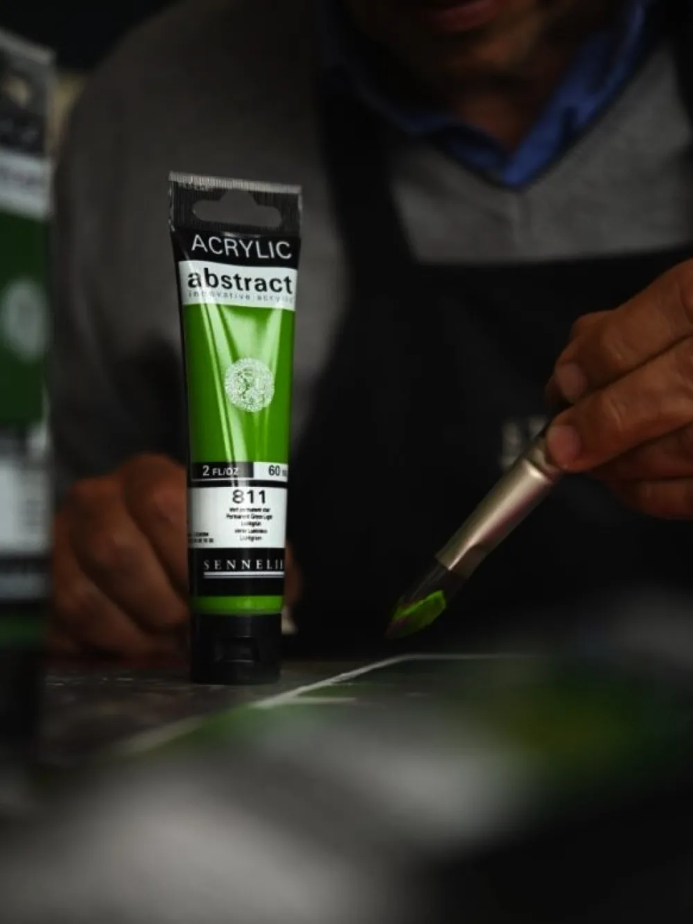 Sennelier Farba akrylowa Abstract - - 502 Fluorescent Yellow 60 ml
