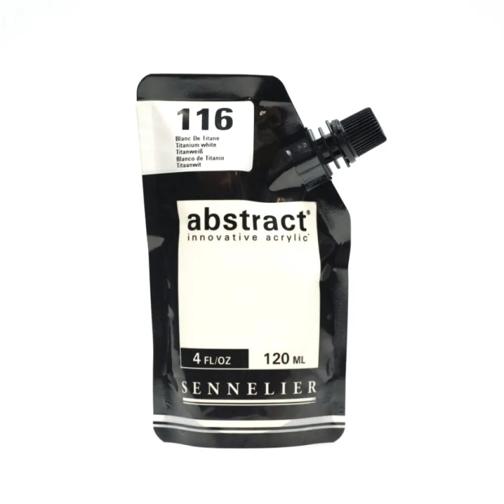 Sennelier Farba akrylowa Abstract - - 116 Titanium White 120 ml
