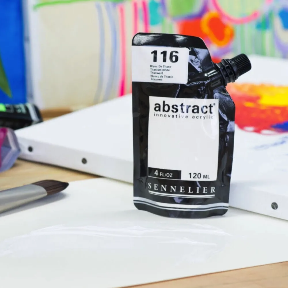Sennelier Farba akrylowa Abstract - - 116 Titanium White 120 ml