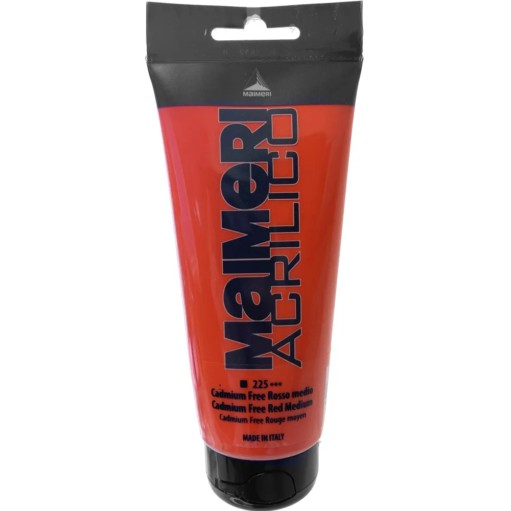 Maimeri Farba akrylowa Acrilico - - 222, Cadmium Free Red Light, 200 ml > Farby Akrylowe