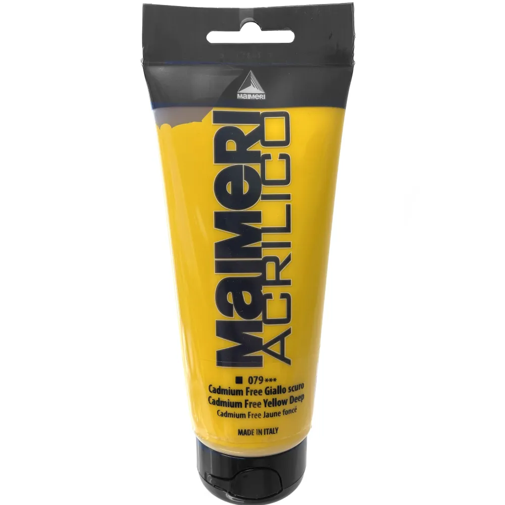 Maimeri Farba akrylowa Acrilico - - 078, Cadmium Free Yellow Medium, 200 ml > Farby Akrylowe