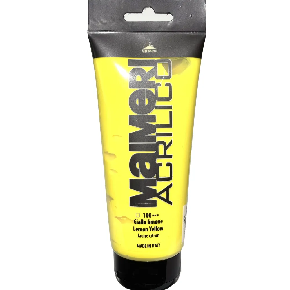 Maimeri Farba akrylowa Acrilico - - 122, Transparent Yellow, 200 ml > Farby Akrylowe