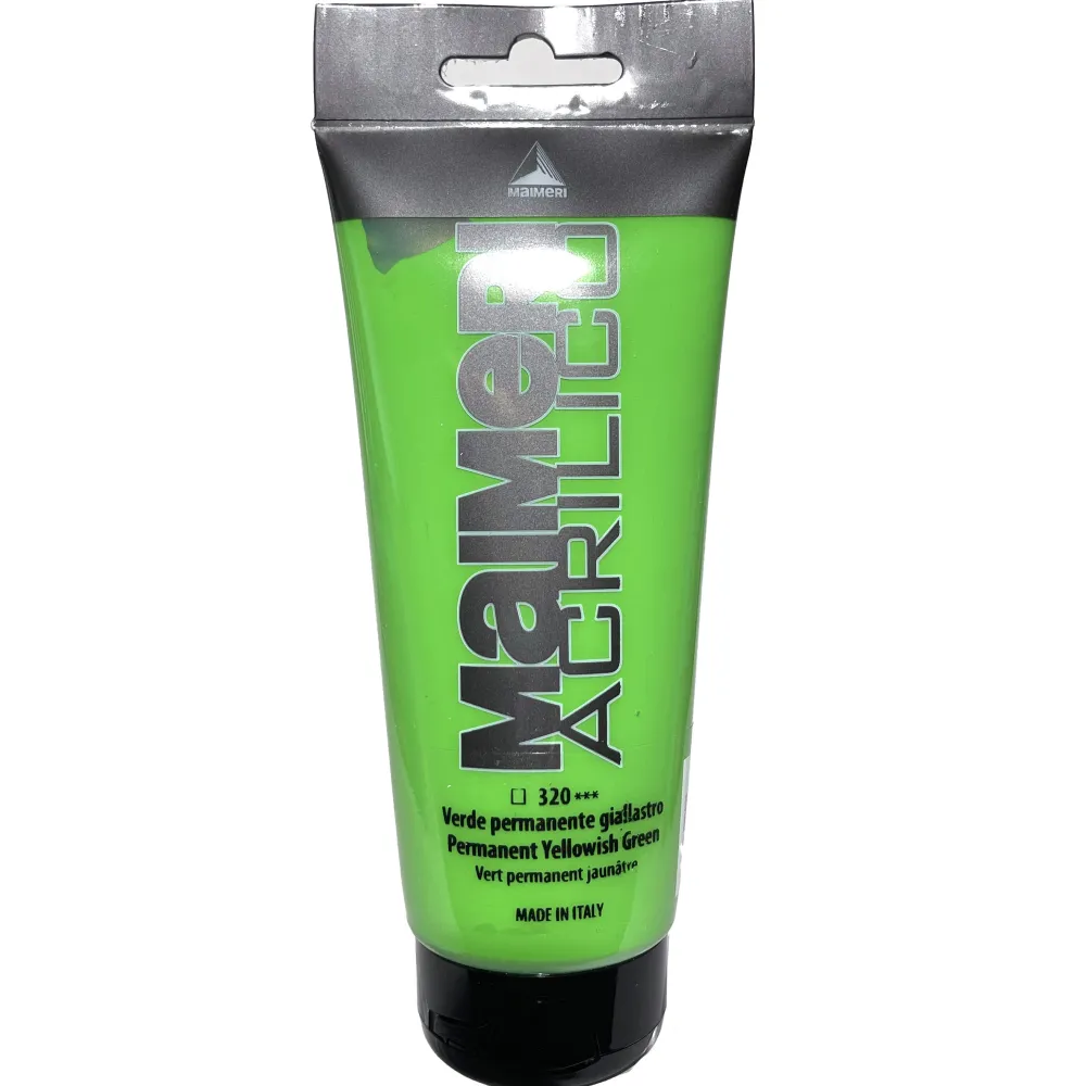 Maimeri Farba akrylowa Acrilico - - 320, Permanent Green Yellow, 200 ml