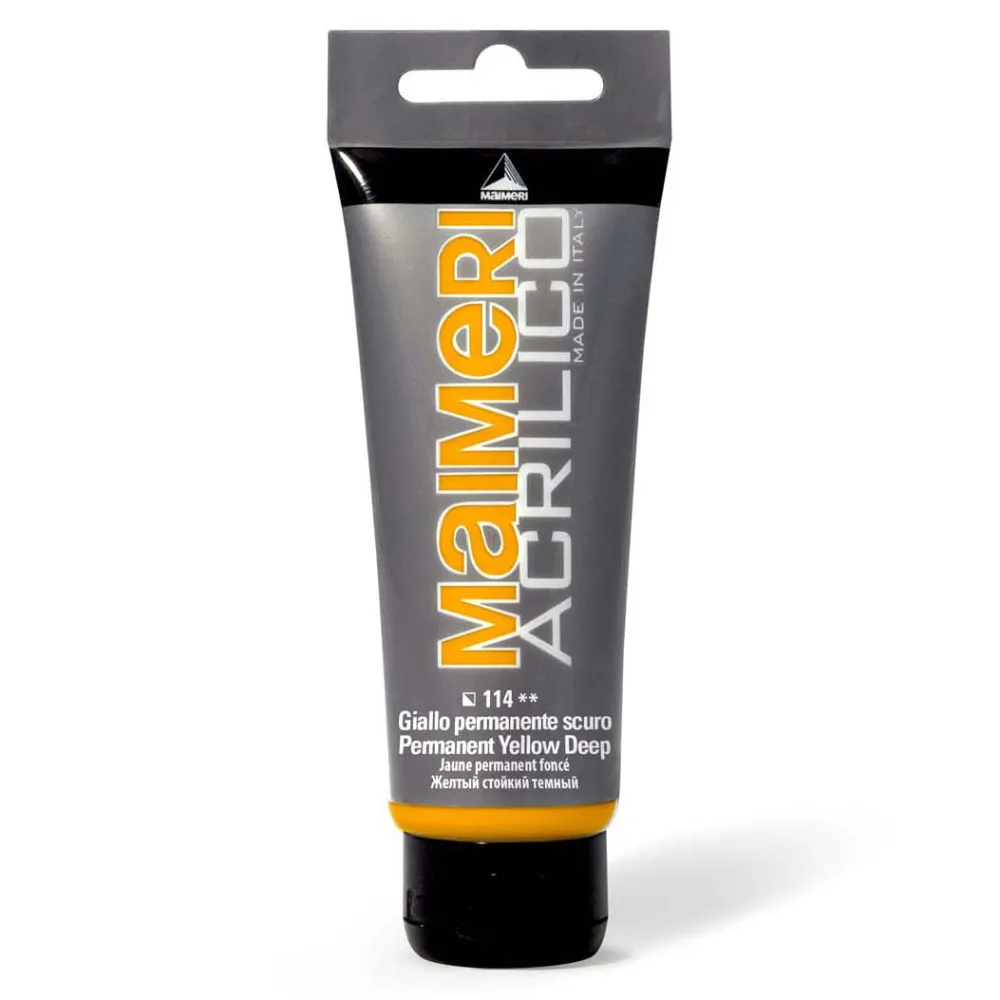 Maimeri Farba akrylowa Acrilico - - 114, Permanent Yellow Deep, 200 ml