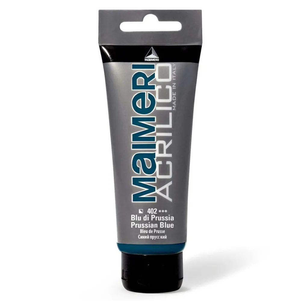 Maimeri Farba akrylowa Acrilico - - 402, Prussian Blue, 200 ml