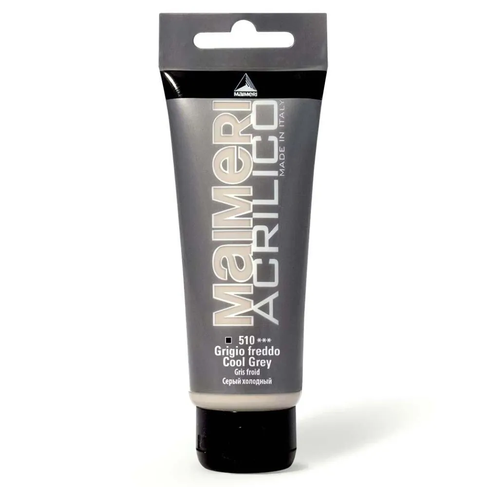 Maimeri Farba akrylowa Acrilico - - 510, Cool Grey, 200 ml