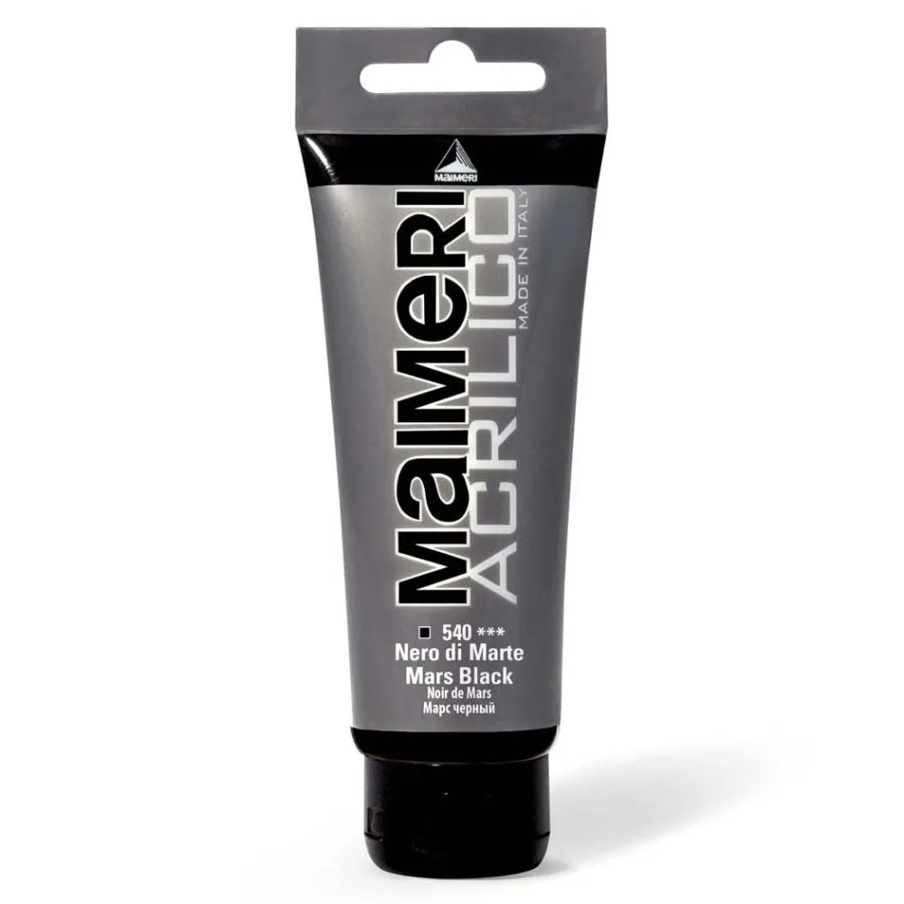 Maimeri Farba akrylowa Acrilico - - 540, Mars Black, 200 ml > Farby Akrylowe