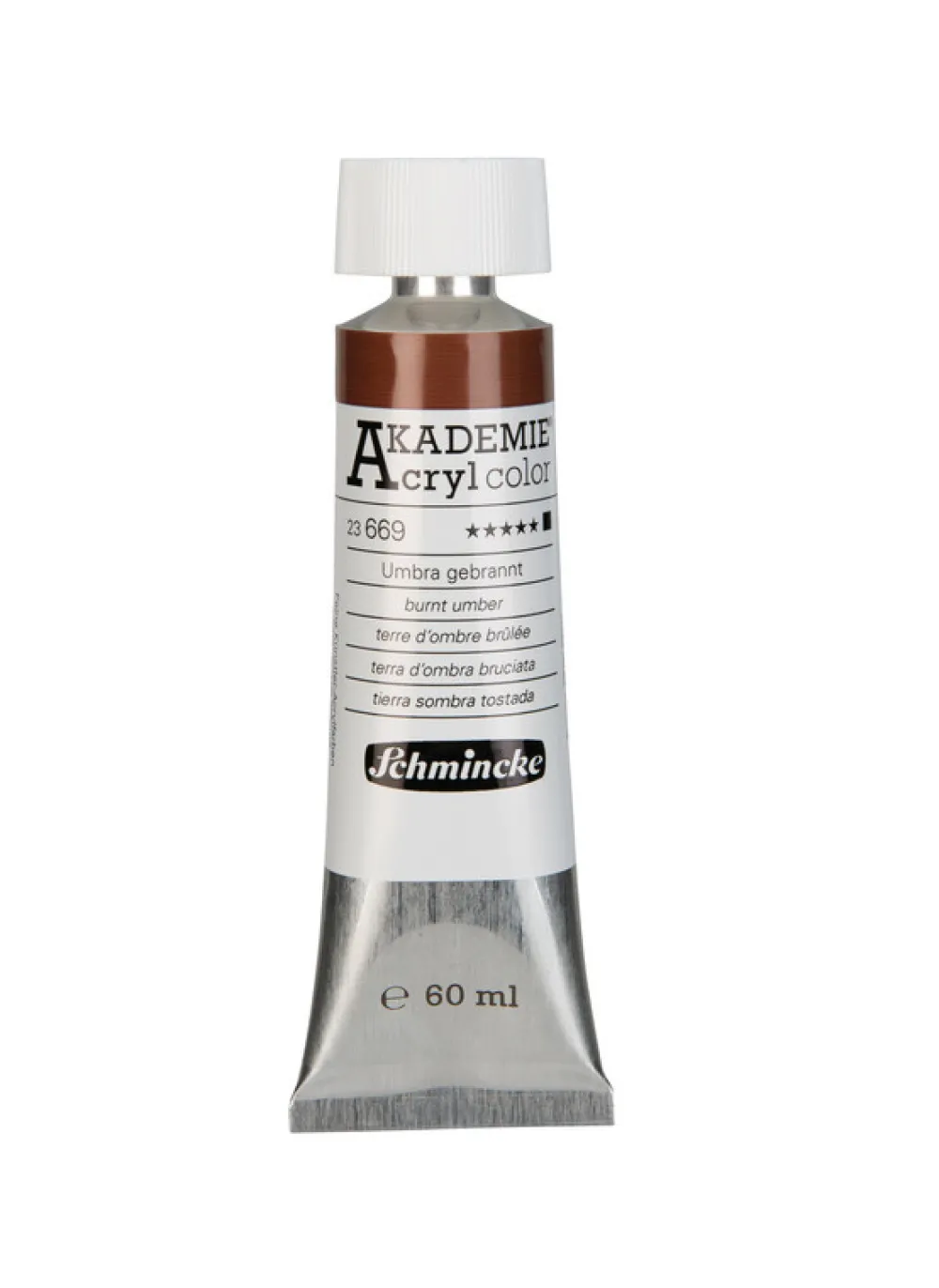 Schmincke Farba akrylowa Akademie - - 669, Burnt Umber, 60 ml