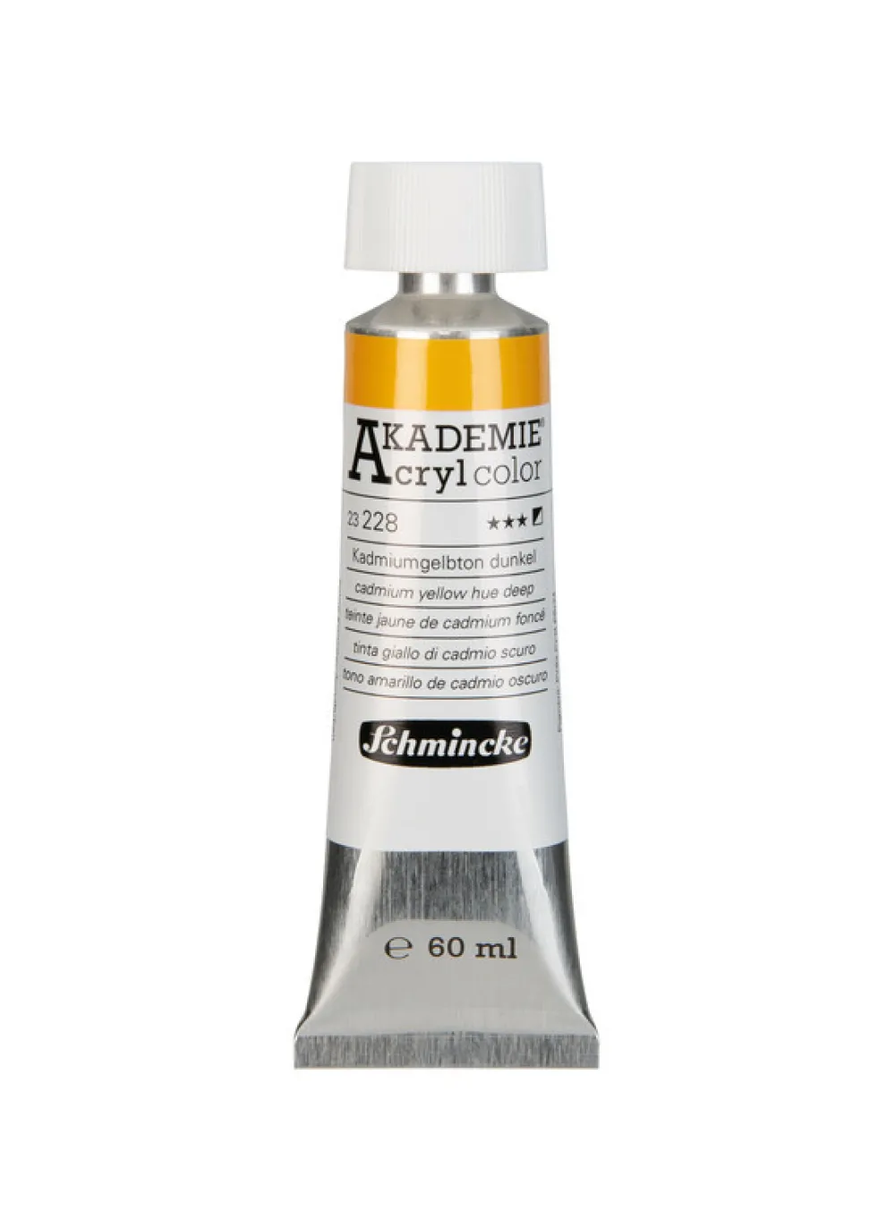 Schmincke Farba akrylowa Akademie - - 228, Cadmium Yellow Hue Deep, 60 ml
