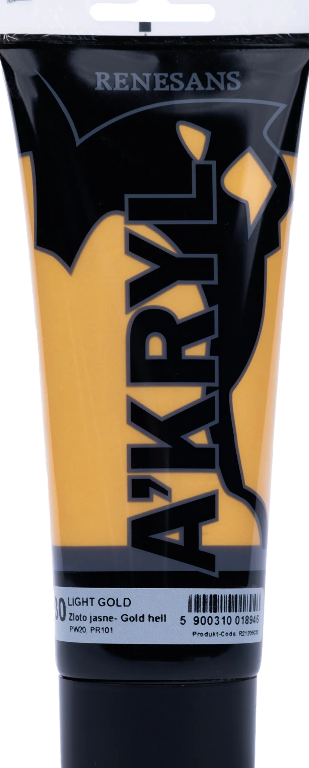 Renesans Farba akrylowa A'kryl metaliczna - - 30, light gold, 200 ml