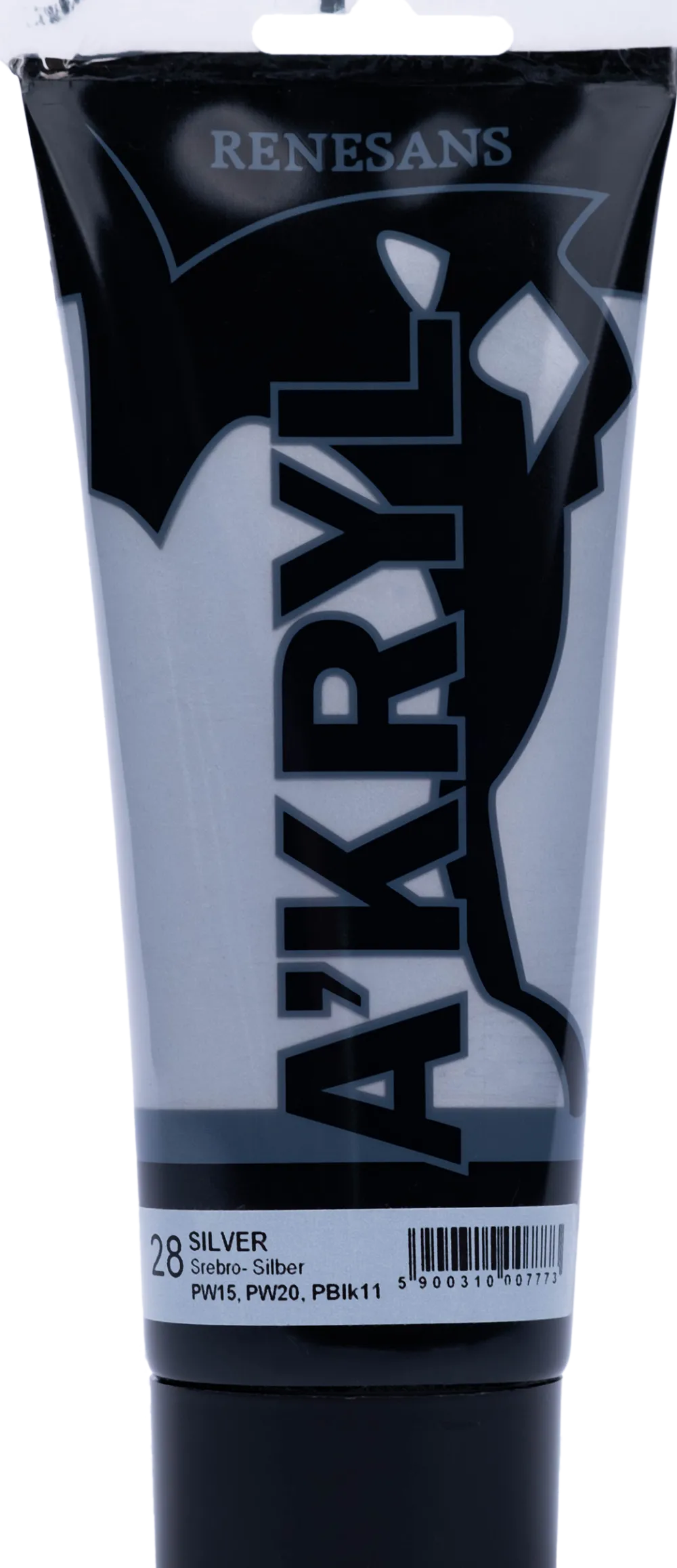 Renesans Farba akrylowa A'kryl metaliczna - - 28, silver, 200 ml