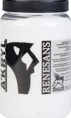 Renesans Farba akrylowa A'kryl - - 01, biel tytanowa, 500 ml