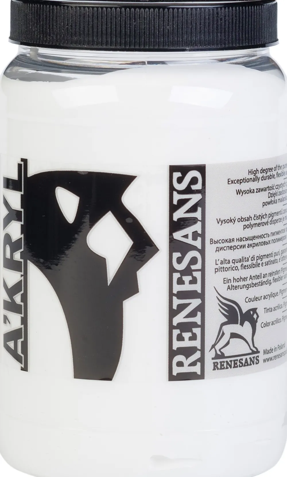Renesans Farba akrylowa A'kryl - - 01, biel tytanowa, 500 ml