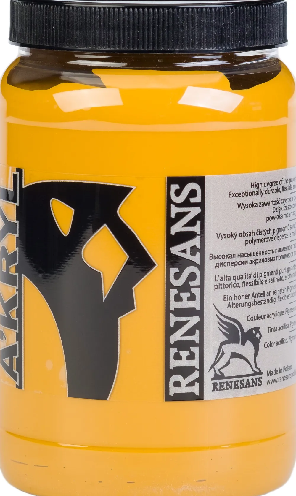 Renesans Farba akrylowa A'kryl - - 14, zieleń błyszcząca, 500 ml > Farby Akrylowe