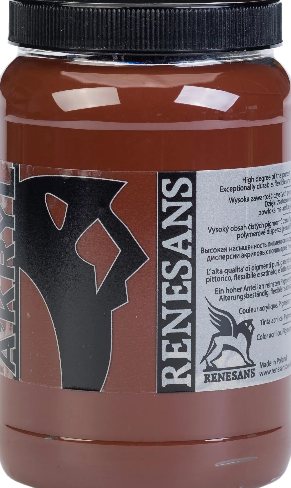 Renesans Farba akrylowa A'kryl - - 27, czarny, 500 ml > Farby Akrylowe