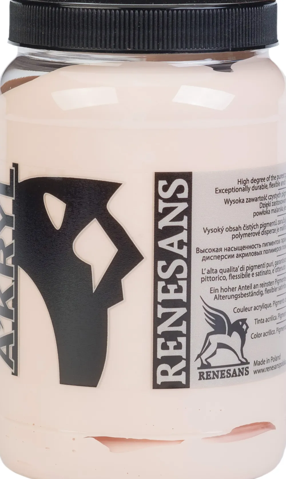 Renesans Farba akrylowa A'kryl - - 35, cielisty różowy, 500 ml
