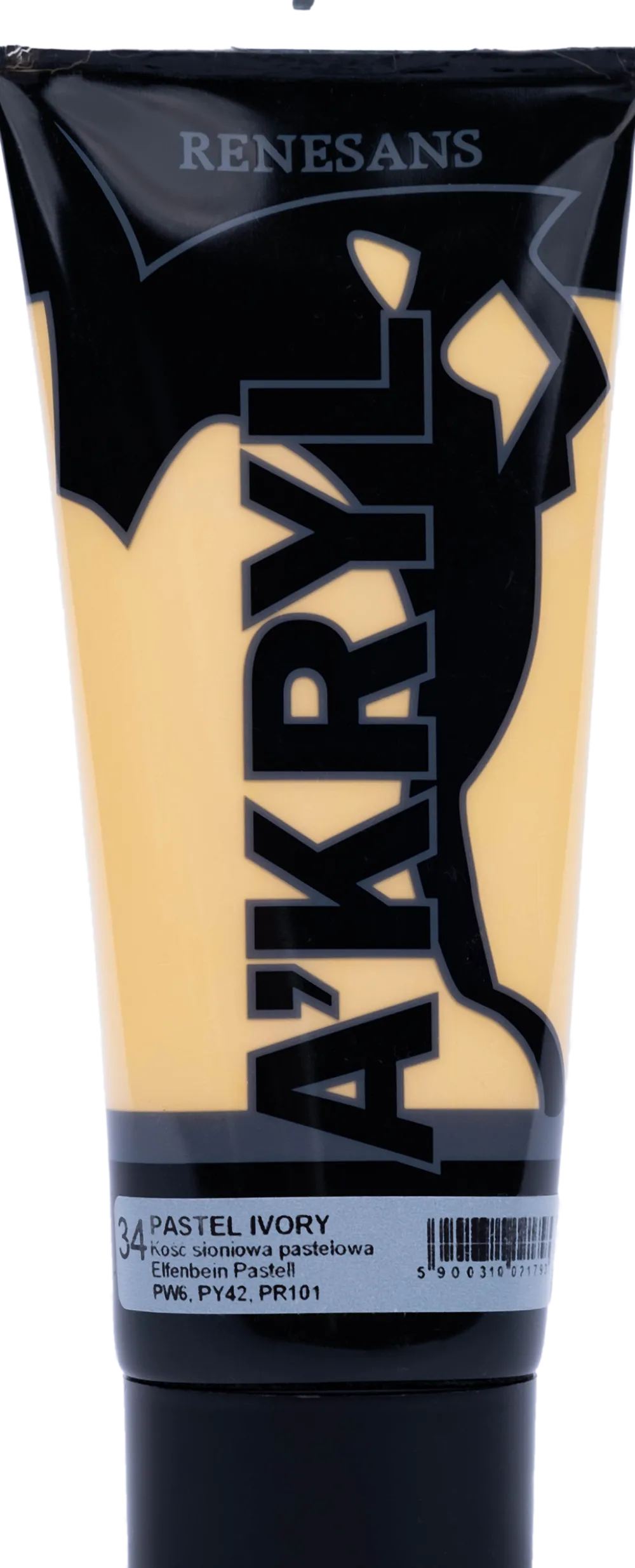 Renesans Farba akrylowa A'kryl - - czerń karbonowa, 200 ml > Farby Akrylowe