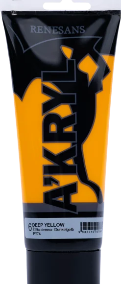 Renesans Farba akrylowa A'kryl - - żółć ciemna, 200 ml