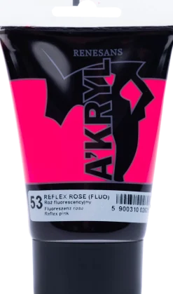 Renesans Farba akrylowa A'kryl - - magenta fluorescencyjna, 100 ml > Farby Akrylowe
