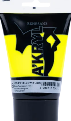 Renesans Farba akrylowa A'kryl - - żółć fluorescencyjna, 100 ml