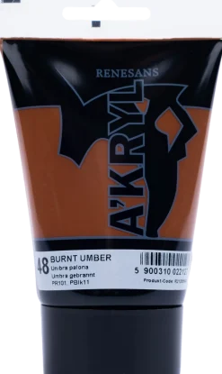 Renesans Farba akrylowa A'kryl - - umbra naturalna, 100 ml > Farby Akrylowe