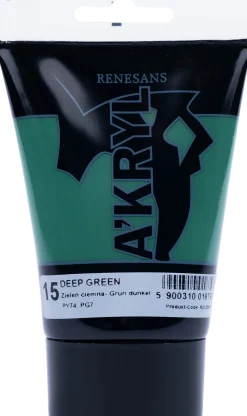 Renesans Farba akrylowa A'kryl - - zieleń błyszcząca, 100 ml > Farby Akrylowe